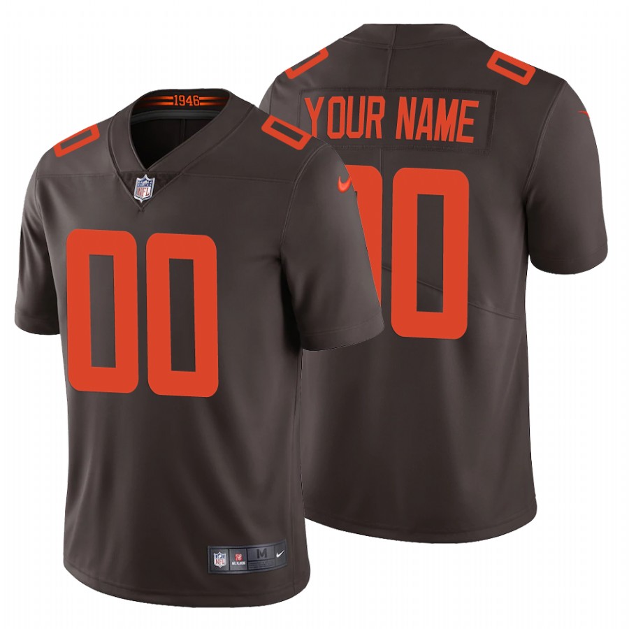 Men's Brown Cleveland Browns ACTIVE PLAYER Custom 2020 New Vapor Untouchable Limited Stitched NFL Jersey